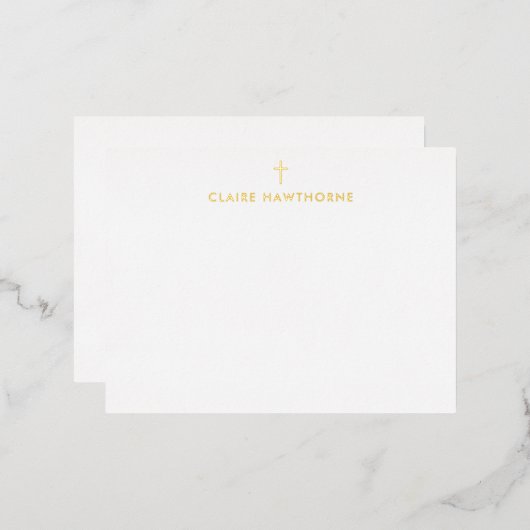 Carte de note de fond croisé (Recto/Verso)