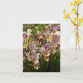 Carte de note de freesia (Fleur jaune)