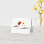 Carte de note de Frienship (Fleur jaune)