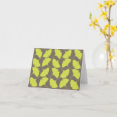 Carte de note de Ginkgo (Fleur jaune)