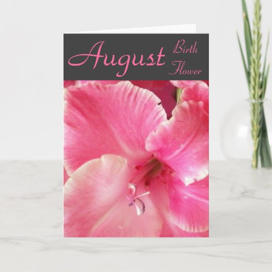 Carte de note de Gladiola (Devant)