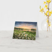 Carte de note de gloire de matin (Fleur jaune)