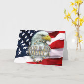 Carte de note de God Bless America (Fleur jaune)