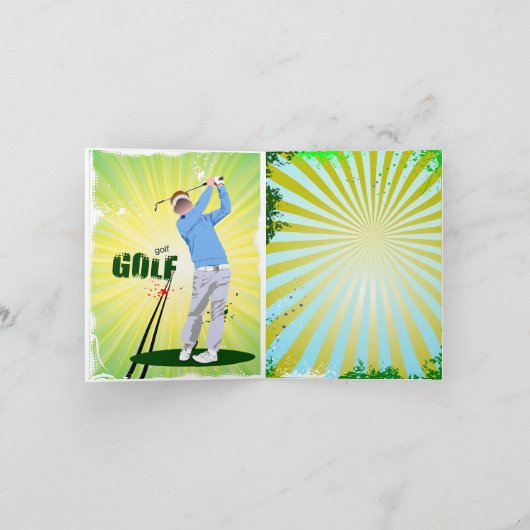 Carte de note de golf (Intérieur)