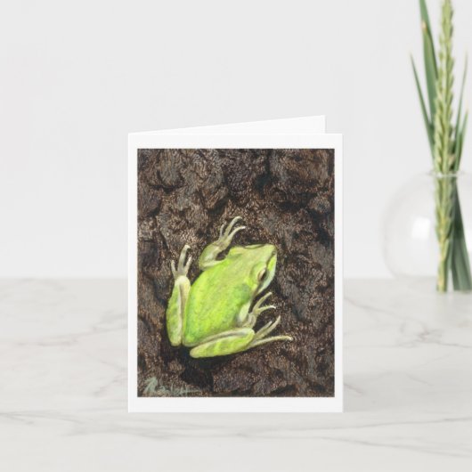 Carte de note de grenouille arborescente - "Envy G (Devant)