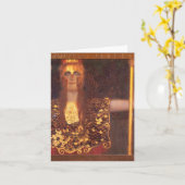 Carte de note de Gustav Klimt Minerva Pallas (Fleur jaune)