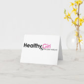 Carte de note de HealthyGirl (Fleur jaune)