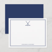 Carte de note de hockey personnalisée (Devant / Derrière)