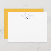 Carte de note de hockey personnalisée (Devant / Derrière)