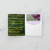 Carte de note de jardin de gentillesse (Intérieur)