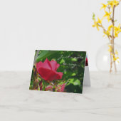 Carte de note de jardin rose (Fleur jaune)