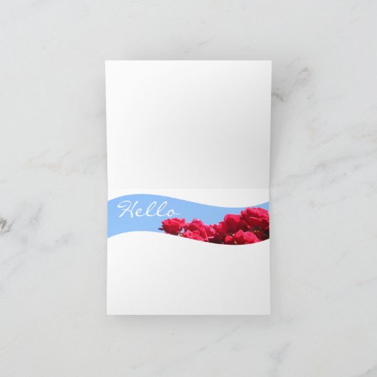 Carte de note de jardin rose (Intérieur)