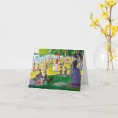 Carte de note de Jatte de La de Seurat grande (Fleur jaune)