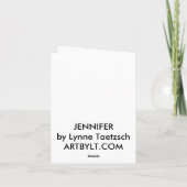 Carte de note de JENNIFER (Dos)