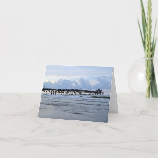 Carte de note de jetée de plage (Devant)