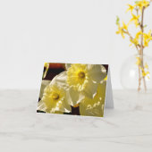 Carte de note de jonquilles (Fleur jaune)