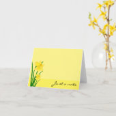 Carte de note de jonquilles (Fleur jaune)