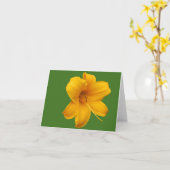 Carte de note de jour (Fleur jaune)