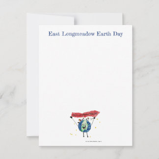 Carte de note de Jour des terres East Longmeadow