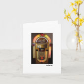 carte de note de juke-box (Fleur jaune)