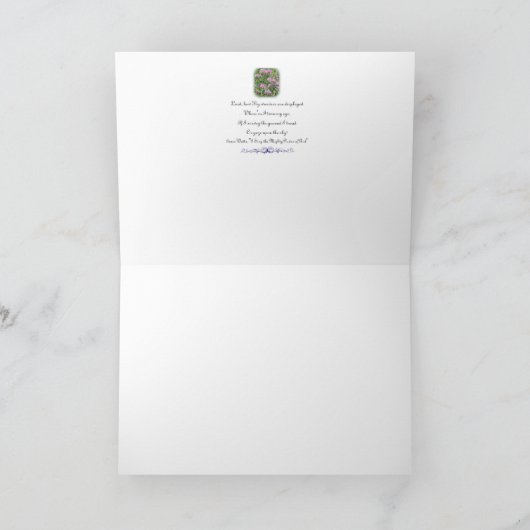 Carte de note de Knappweed (Intérieur)