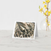 Carte de note de la brigade irlandaise (Fleur jaune)