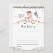 Carte de note de la capsule de l'heure d'anniversa (Devant)