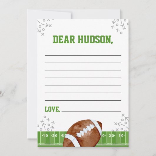 Carte de note de la capsule de l'heure d'anniversa (Devant)