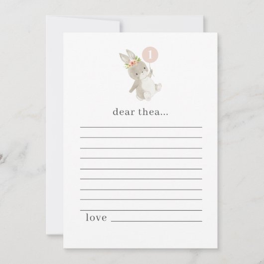 Carte de note de la capsule de l'heure du premier  (Devant)