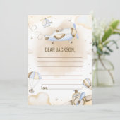 Carte de note de la capsule de temps de l'avion Vi (Debout devant)