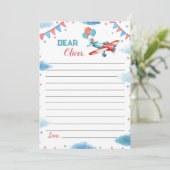 Carte de note de la capsule de temps de vol de l'a (Debout devant)