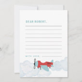 Carte de note de la capsule de temps de vol de l'a (Devant)