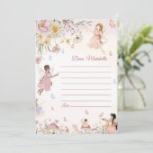 Carte de note de la capsule Fairy First Birth Time (Debout devant)