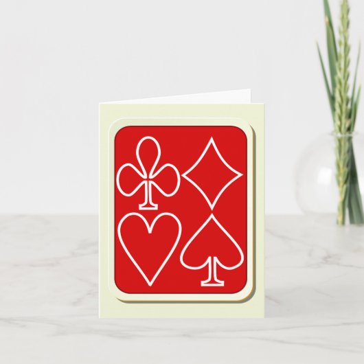 Carte de note de la carte de lecture rouge (Devant)