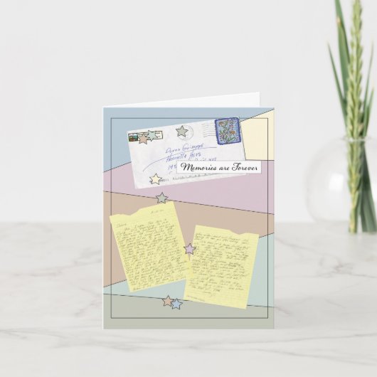 Carte de note de la collection de lettres amis (Devant)