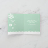 Carte de note de la colombe d'hiver (Intérieur)