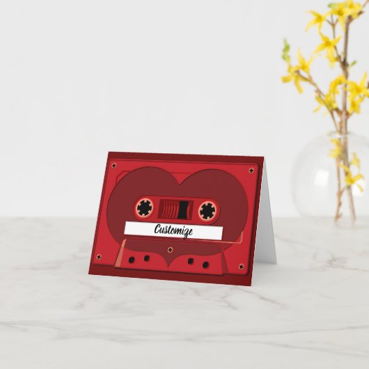 Carte de note de la compilation de chansons d'amou (Fleur jaune)