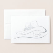 Carte de note de la Couronne Foil Crown (Devant avec enveloppe)