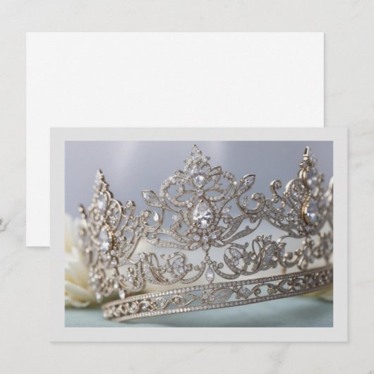 Carte de note de la couronne Pageant (Devant / Derrière)