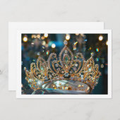 Carte de note de la couronne Pageant (Devant / Derrière)