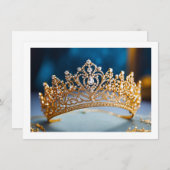 Carte de note de la couronne Pageant (Devant / Derrière)