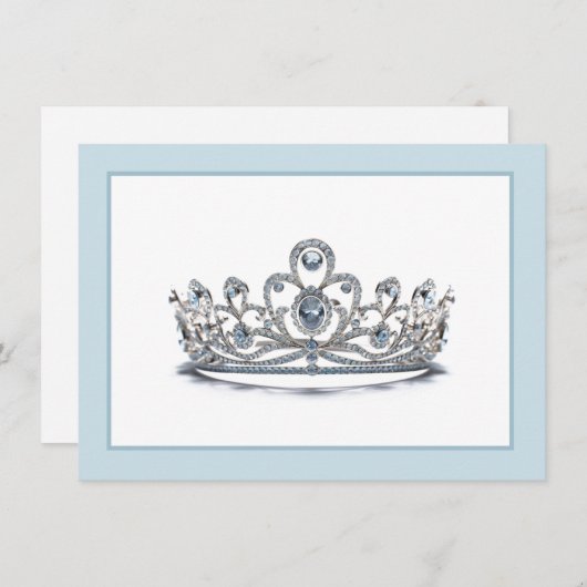 Carte de note de la couronne Pageant (Devant / Derrière)