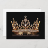 Carte de note de la couronne Pageant (Devant / Derrière)