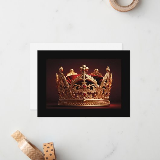 Carte de note de la couronne Pageant (Devant/Arrière en situation)