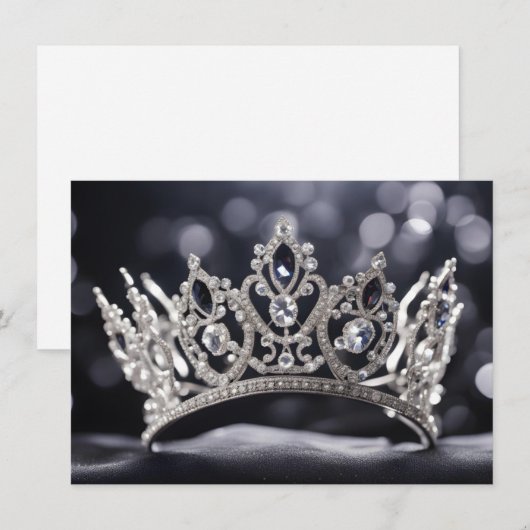 Carte de note de la couronne Pageant (Devant / Derrière)