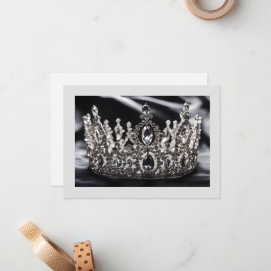 Carte de note de la couronne Pageant (Devant/Arrière en situation)