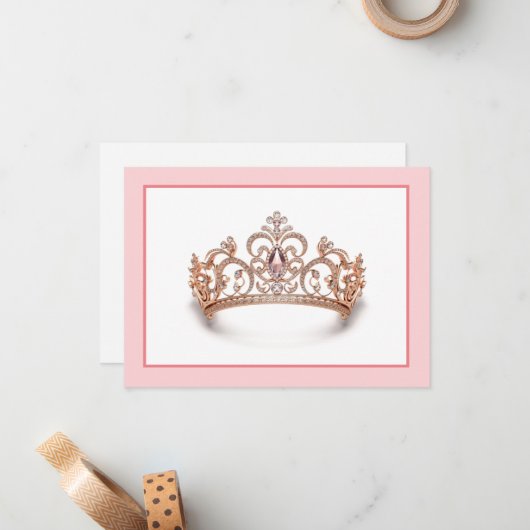 Carte de note de la couronne Pageant (Devant/Arrière en situation)