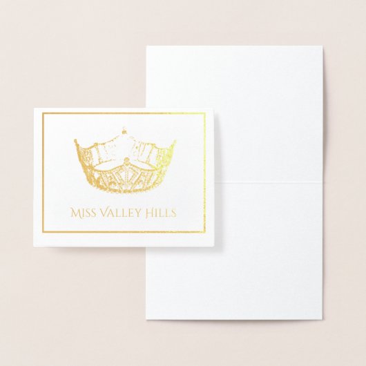 Carte de note de la couronne style America (Affichage)