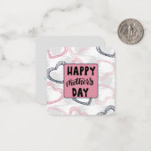 Carte de note de la Fête des mères (Devant/Arrière en situation)