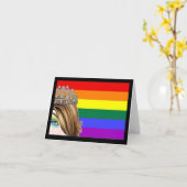 Carte de note de la fierté de glisser (Fleur jaune)